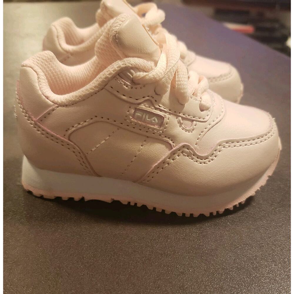 FILA Toddler US 5 Sneakers‎ Light Pink Lace Up Retro Cute Girly